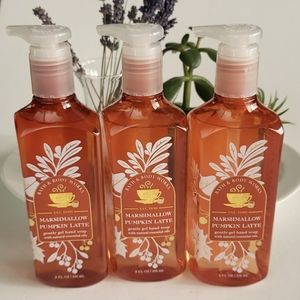 3 Bath & Body Works Marshmallow Pumpkin Latte Gel Hand Soaps